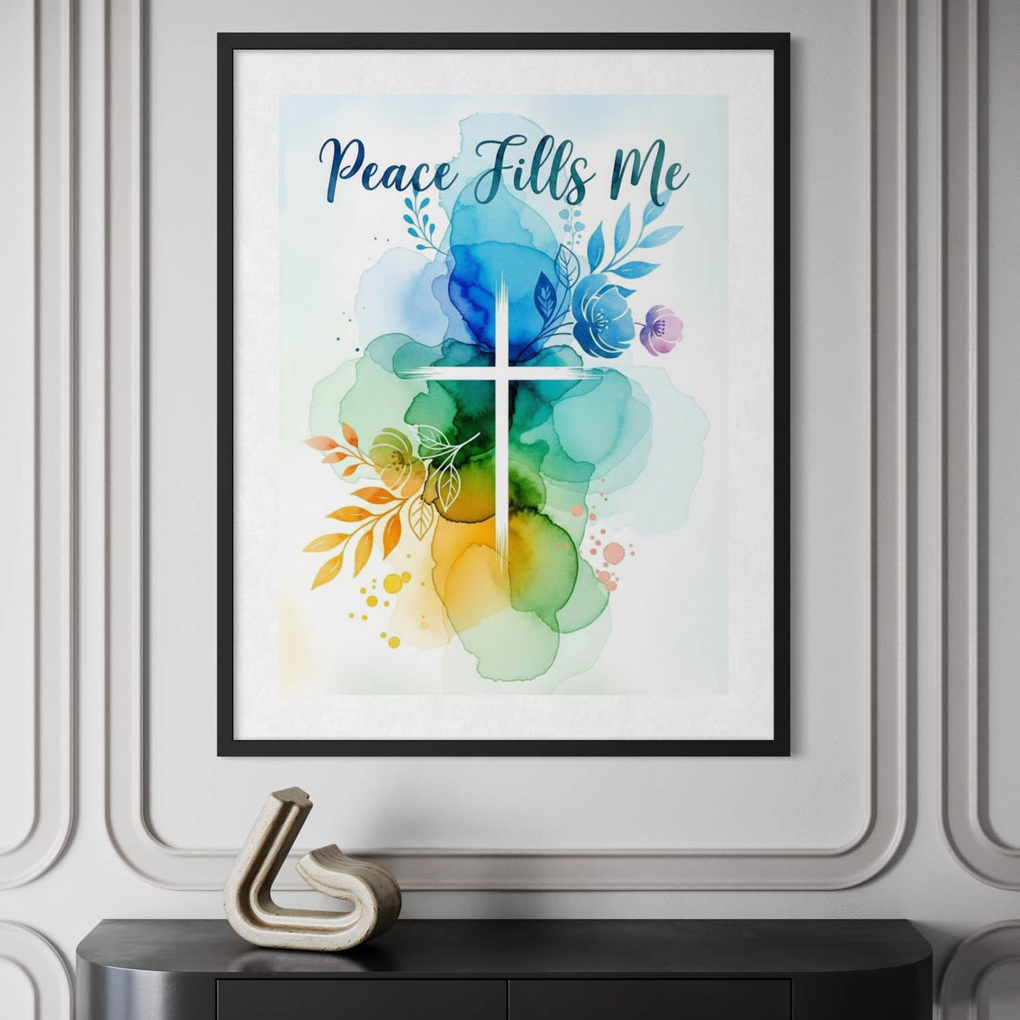 Peace Fills Me - Christian Art Print