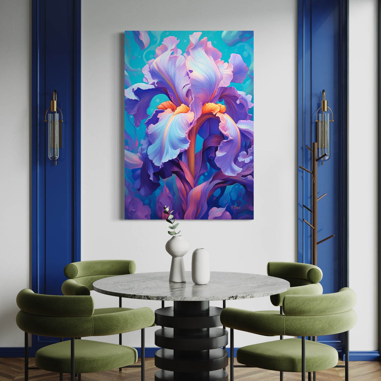 Iris Burst - Canvas Wall Art
