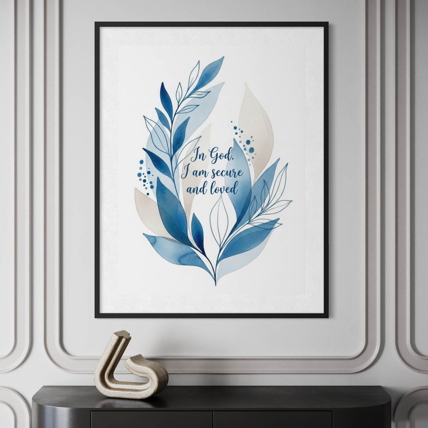 In God I Am Secured - Art Print