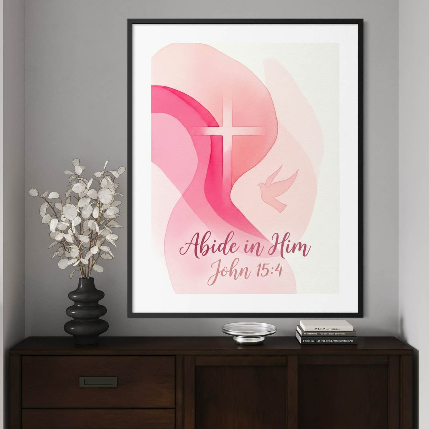 Abide in Him - Christian Art Print
