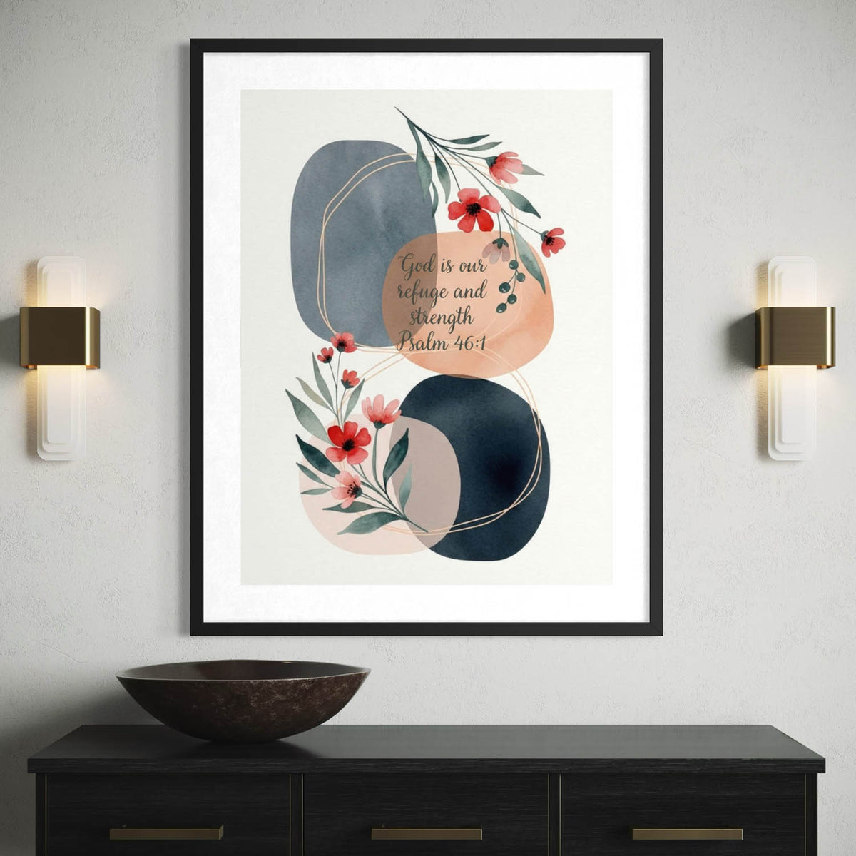 God is Our Refuge - Art Print
