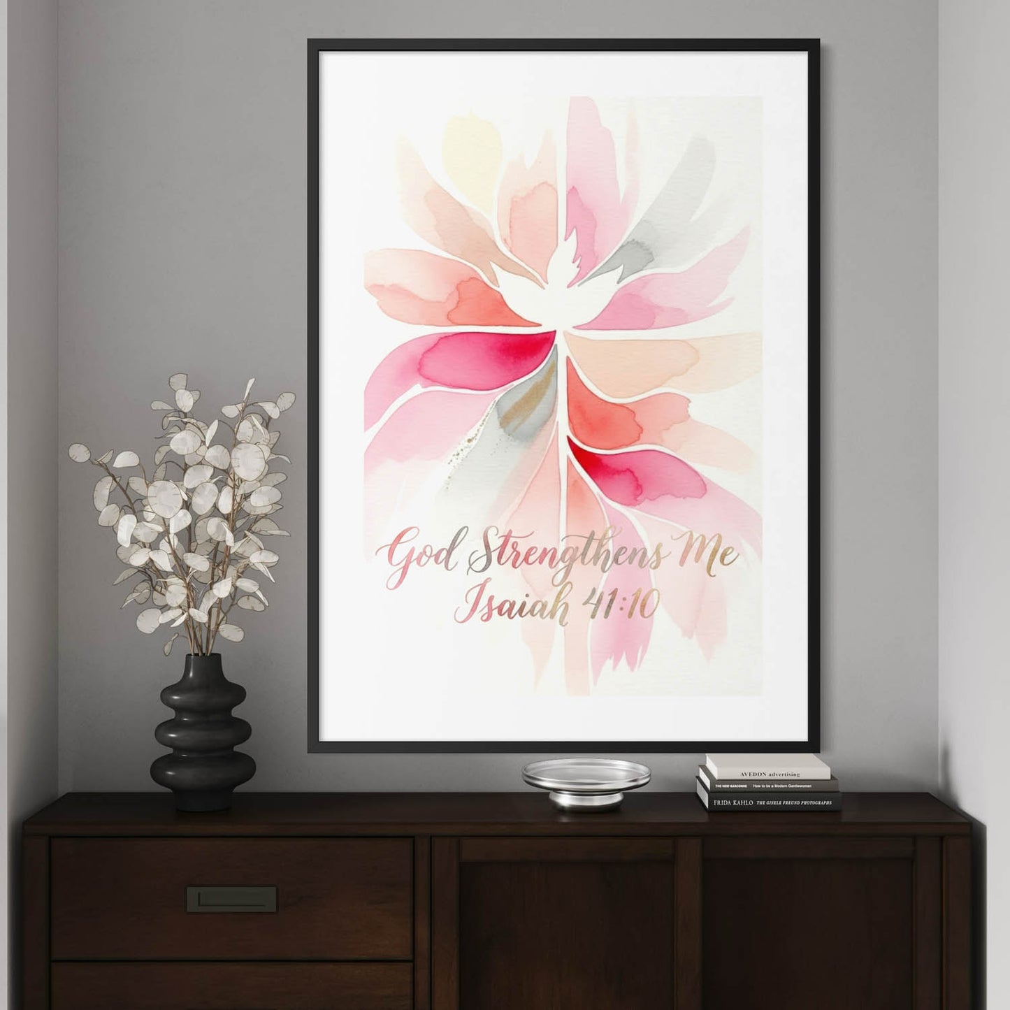 God Strengthens Me - Art Print
