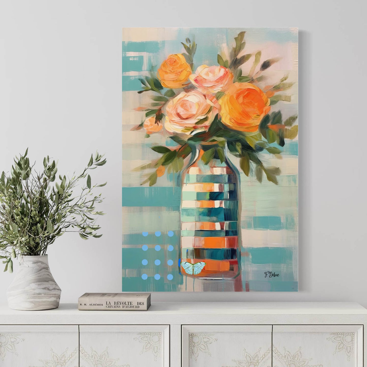 Elegant Vase - Canvas Wall Art
