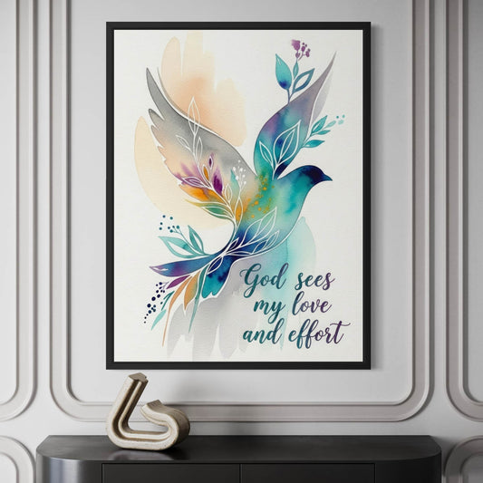 God Sees My Love - Art Print