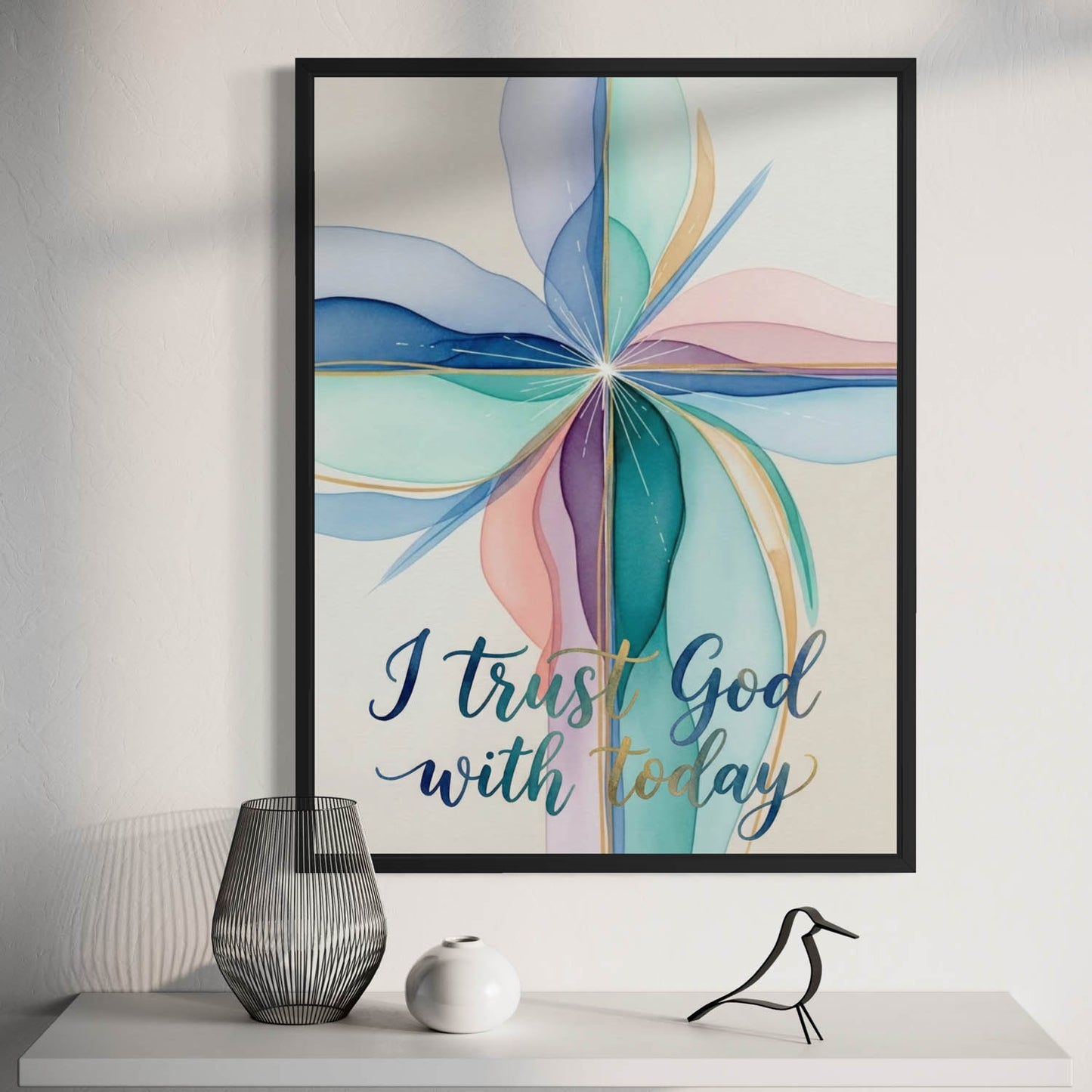 I Trust God - Christian Art Print