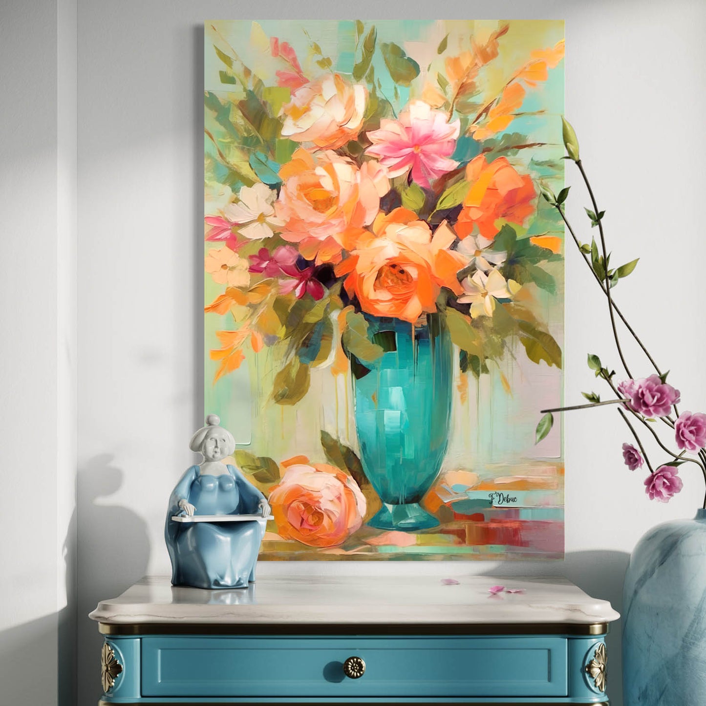 Artistic Bouquet - Canvas Wall Art