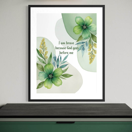 I Am Brave - Christian Art Print