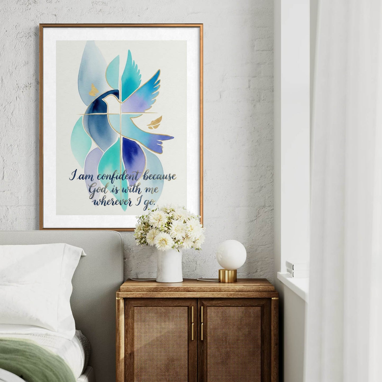 I Am Confident - Christian Art Print