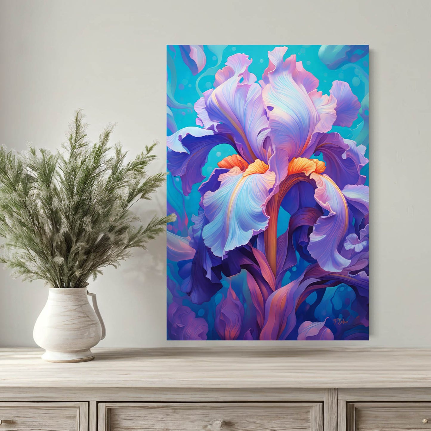 Iris Burst - Canvas Wall Art