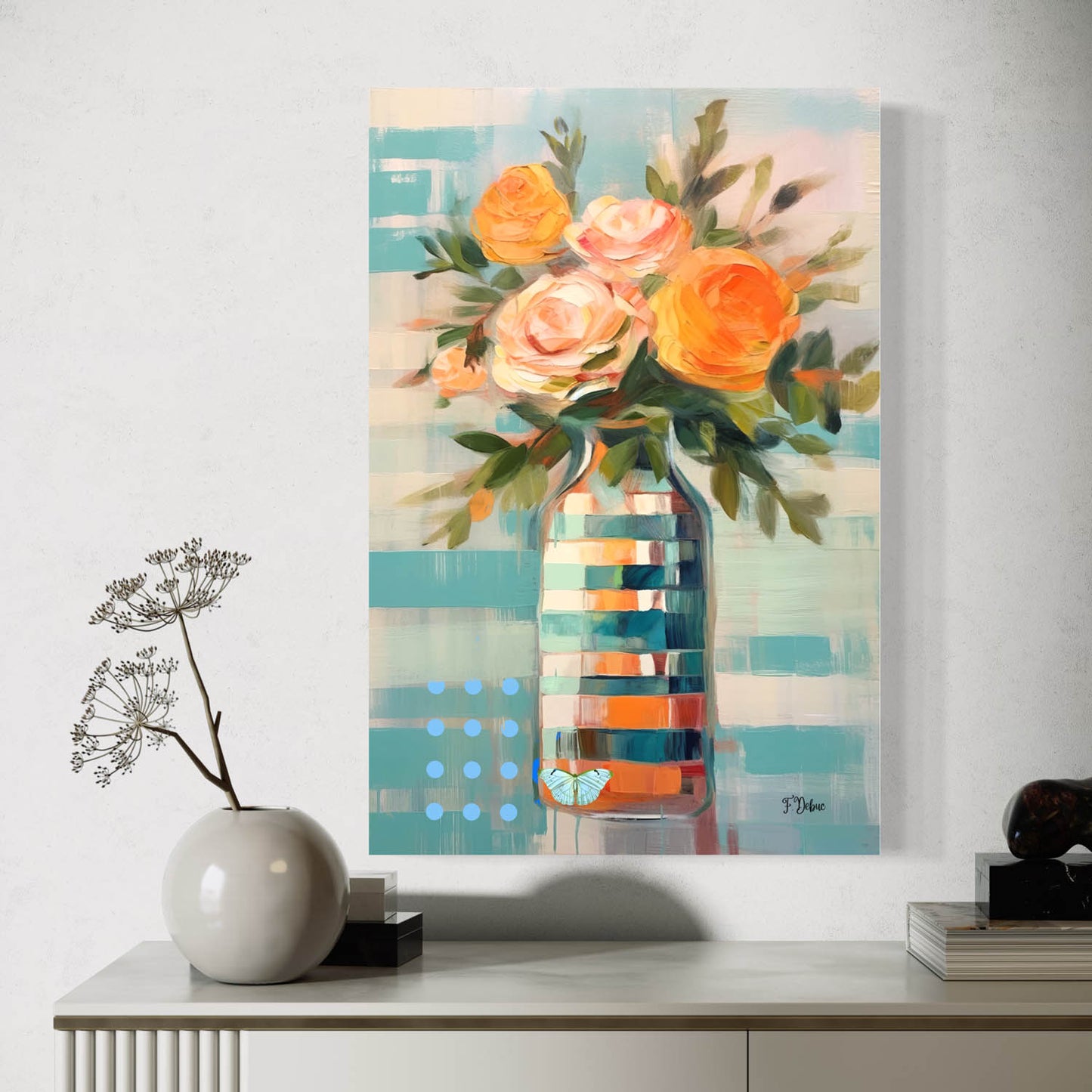 Elegant Vase - Canvas Wall Art