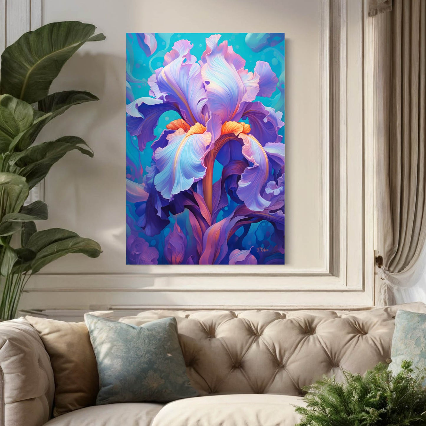 Iris Burst - Canvas Wall Art