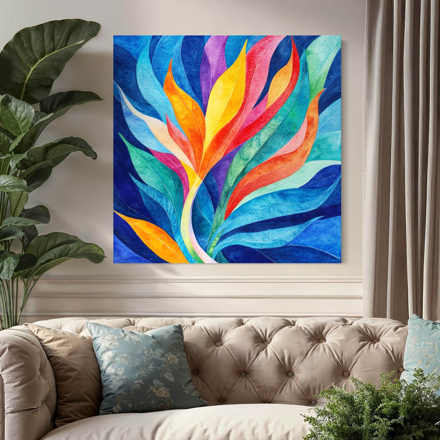 Blue Mirage - Canvas Wall Art