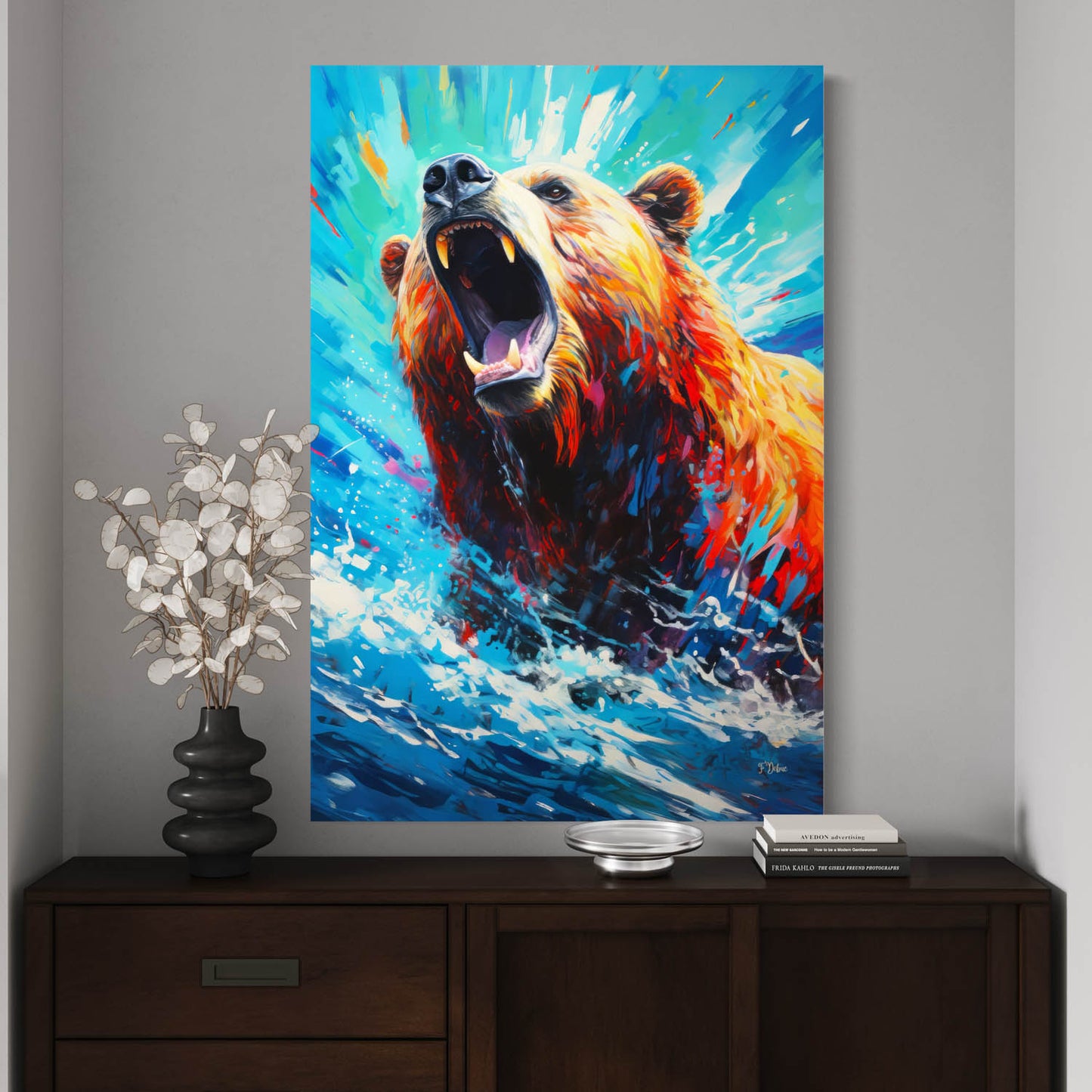 Roaring Bear - Canvas Wall Art