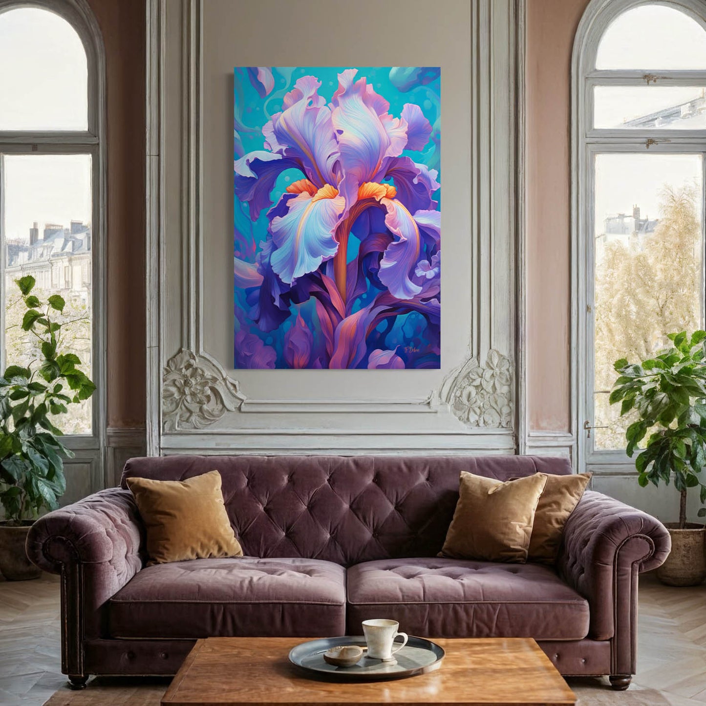 Iris Burst - Canvas Wall Art