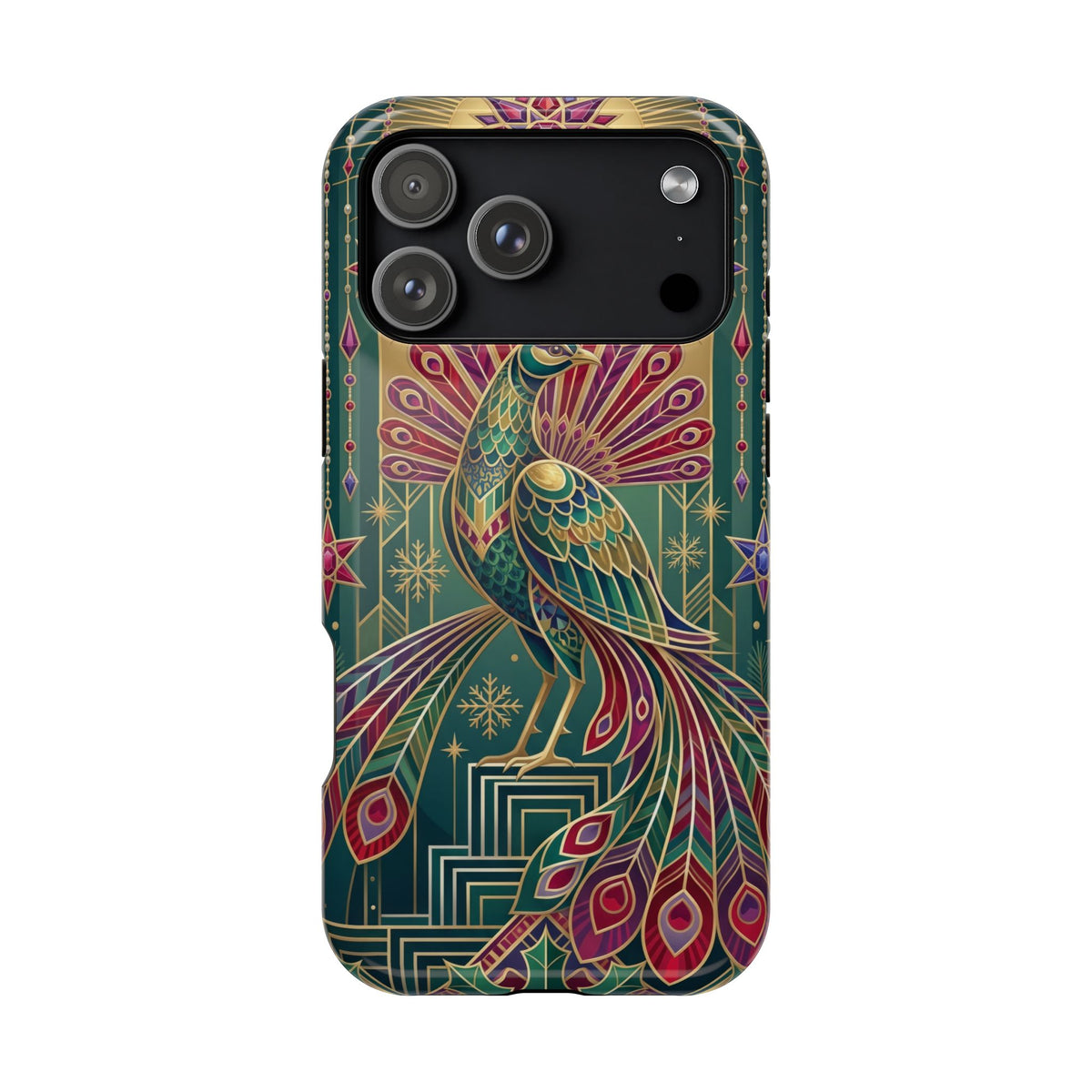Art Deco Peacock - Magnetic iPhone Case