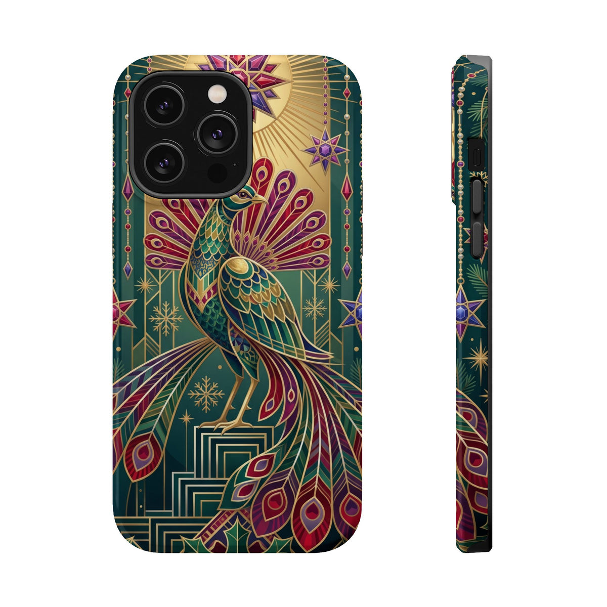 Art Deco Peacock - Magnetic iPhone Case