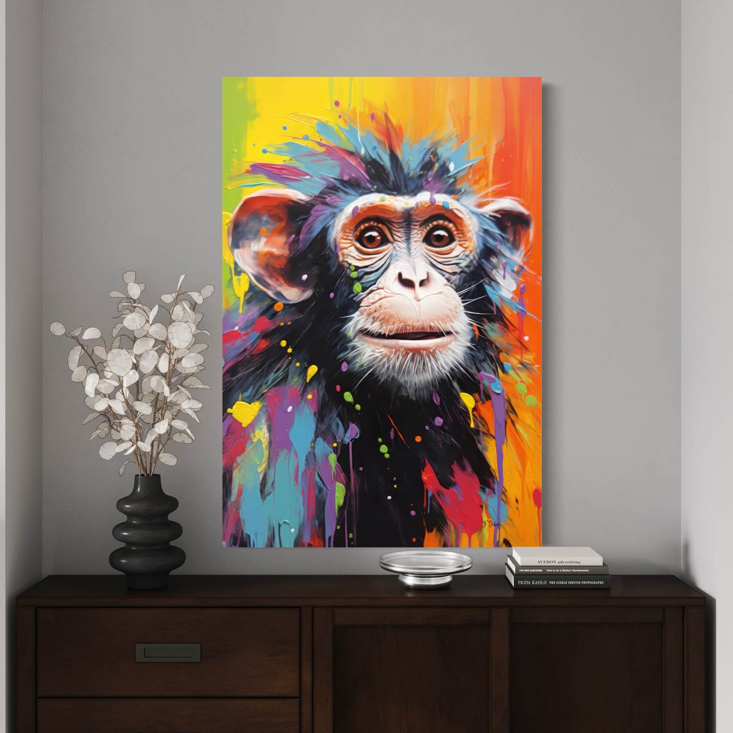 Abstract Monkey - Canvas Wall Art