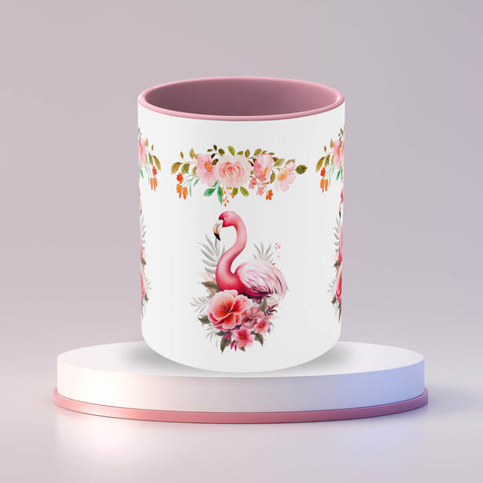 Watercolor Flamingo Mug
