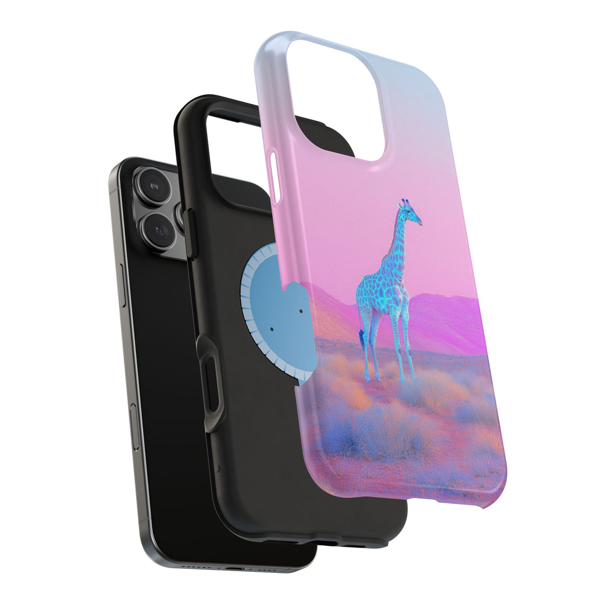 Giraffe Landscape - Magnetic iPhone Case