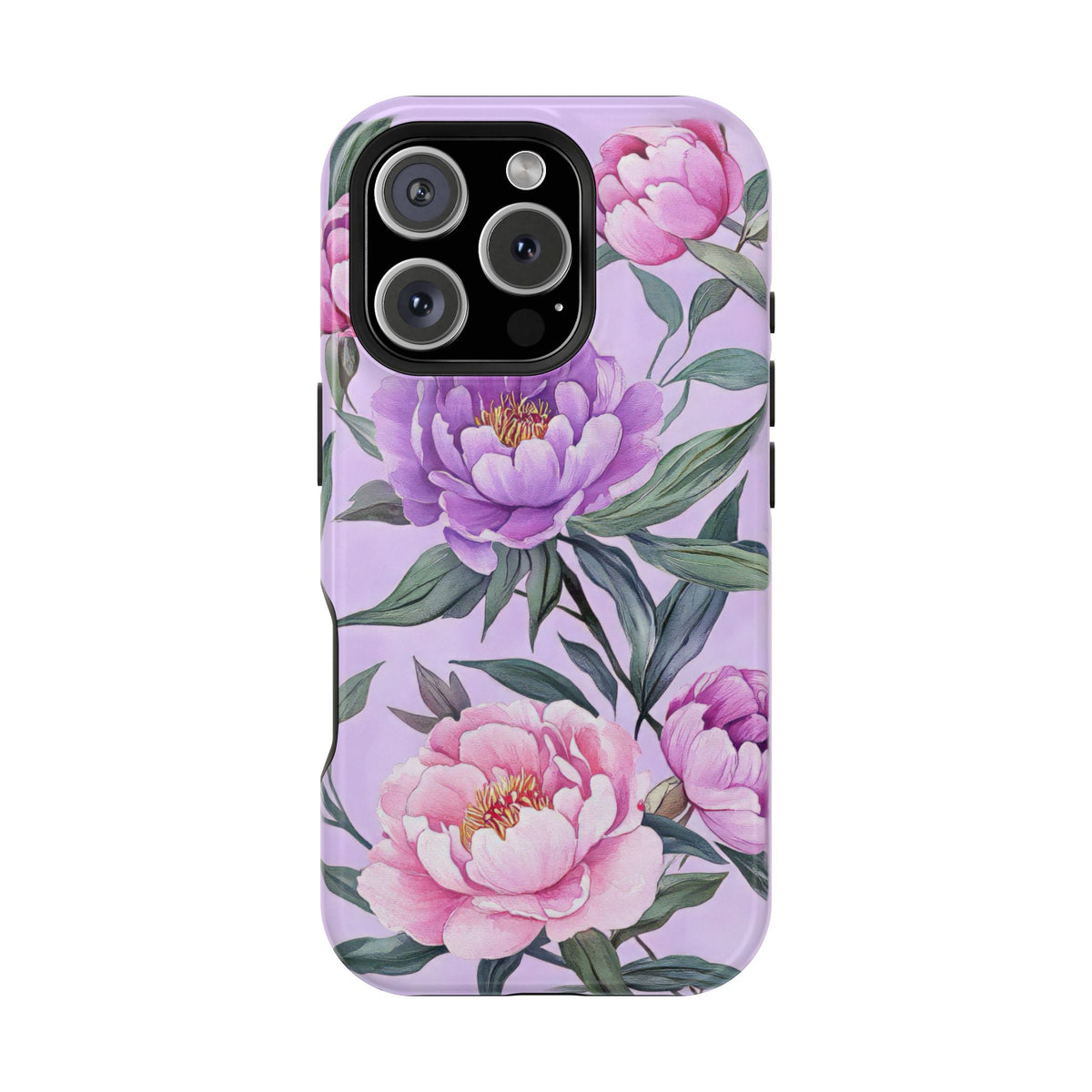 Lilac Peony - Magnetic iPhone Case