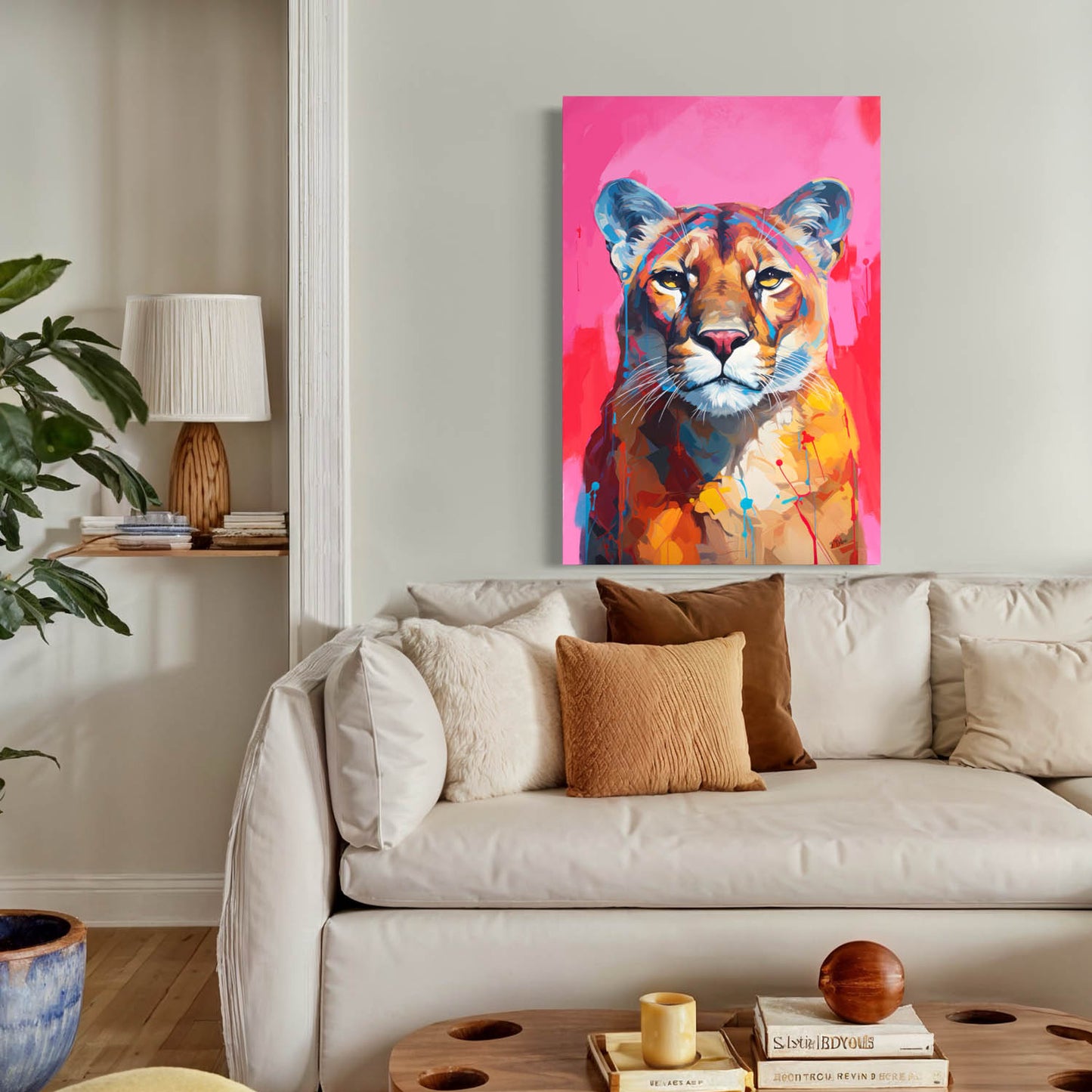 Mountain Lion - Canvas Wall Art