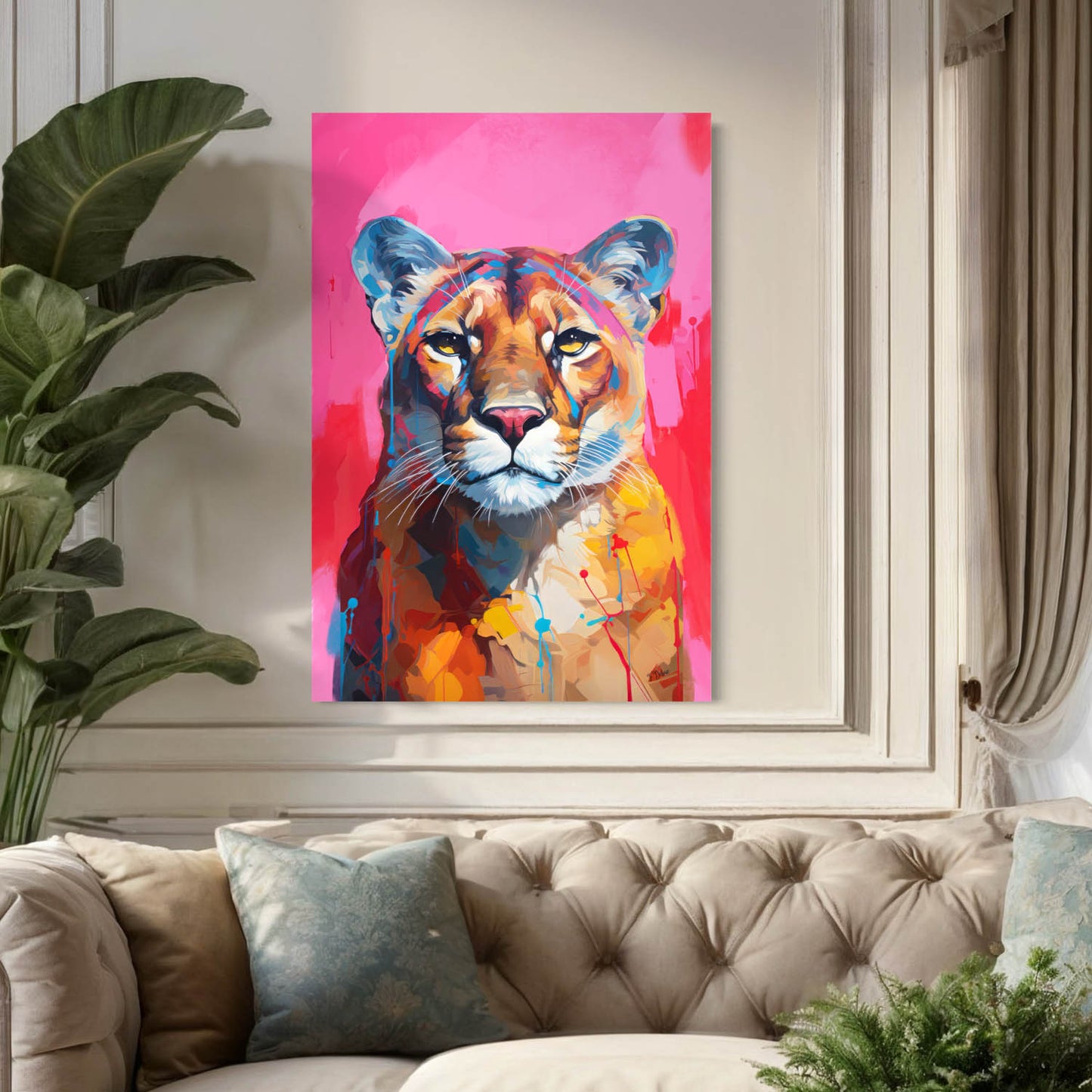 Mountain Lion - Canvas Wall Art