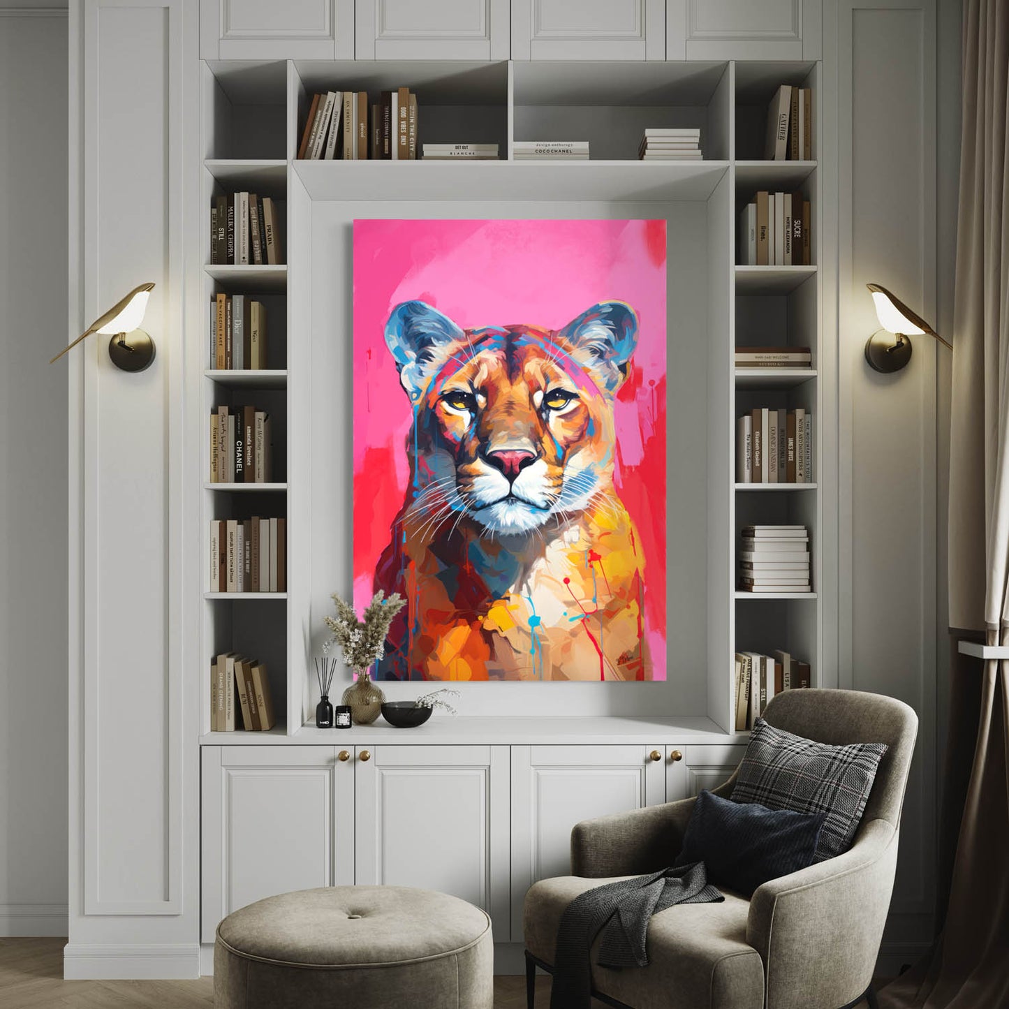 Mountain Lion - Canvas Wall Art