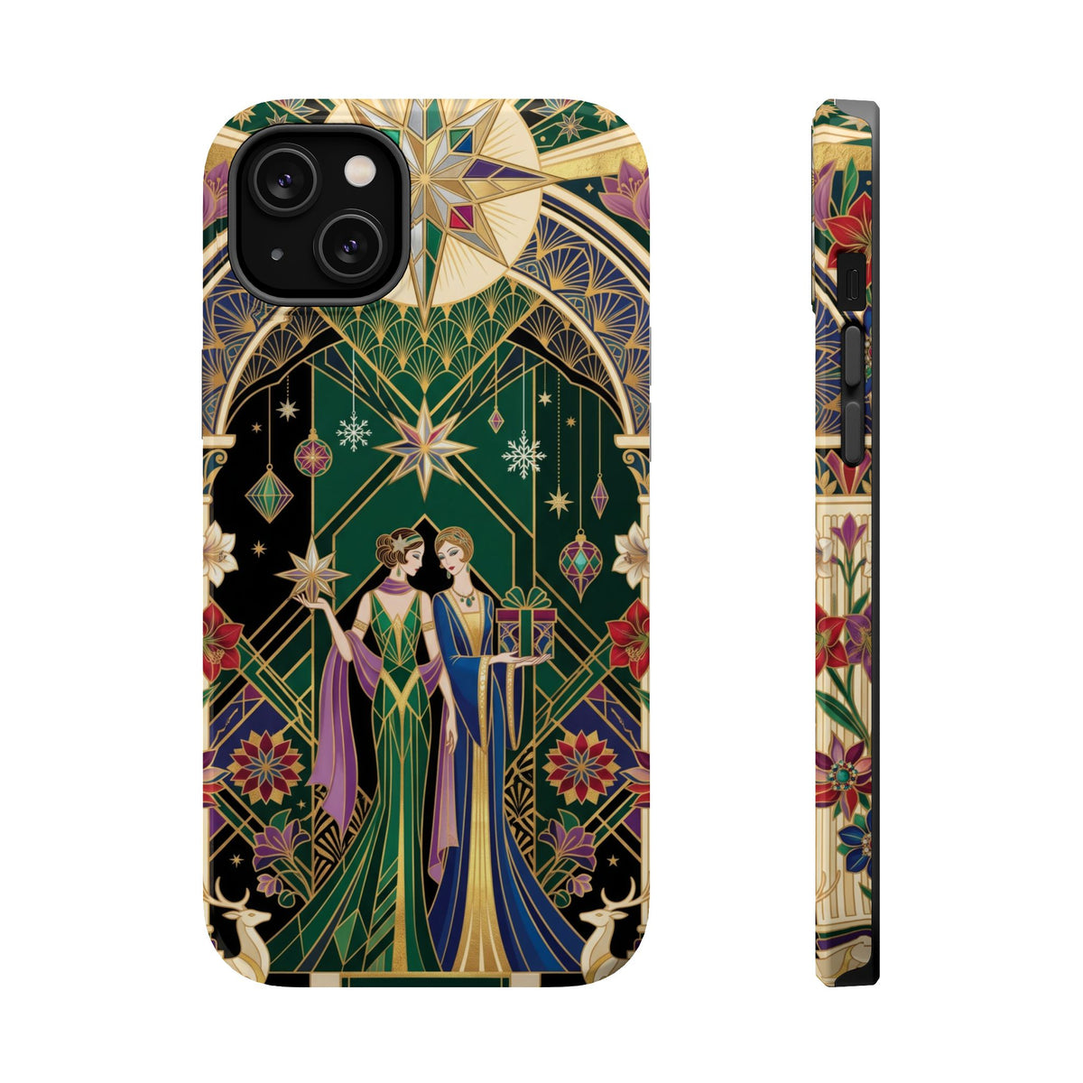 Art Deco Festive Figures - Magnetic iPhone Case