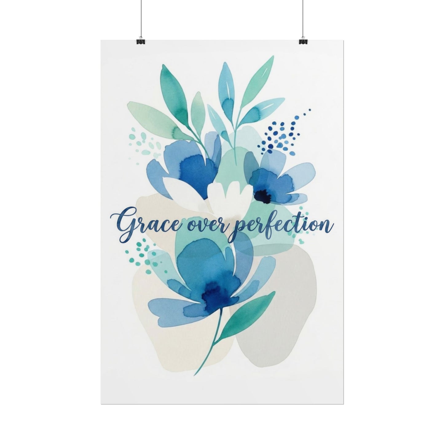 Grace Over Perfection - Inspirational Art Print