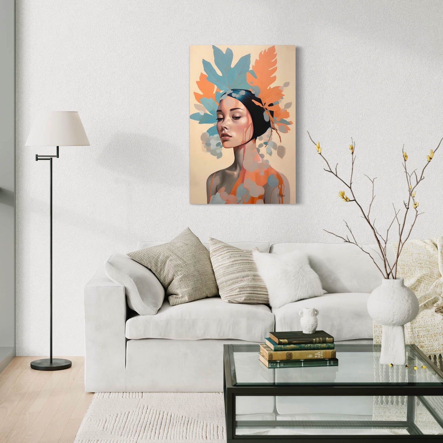 Femme Foliage - Canvas Wall Art