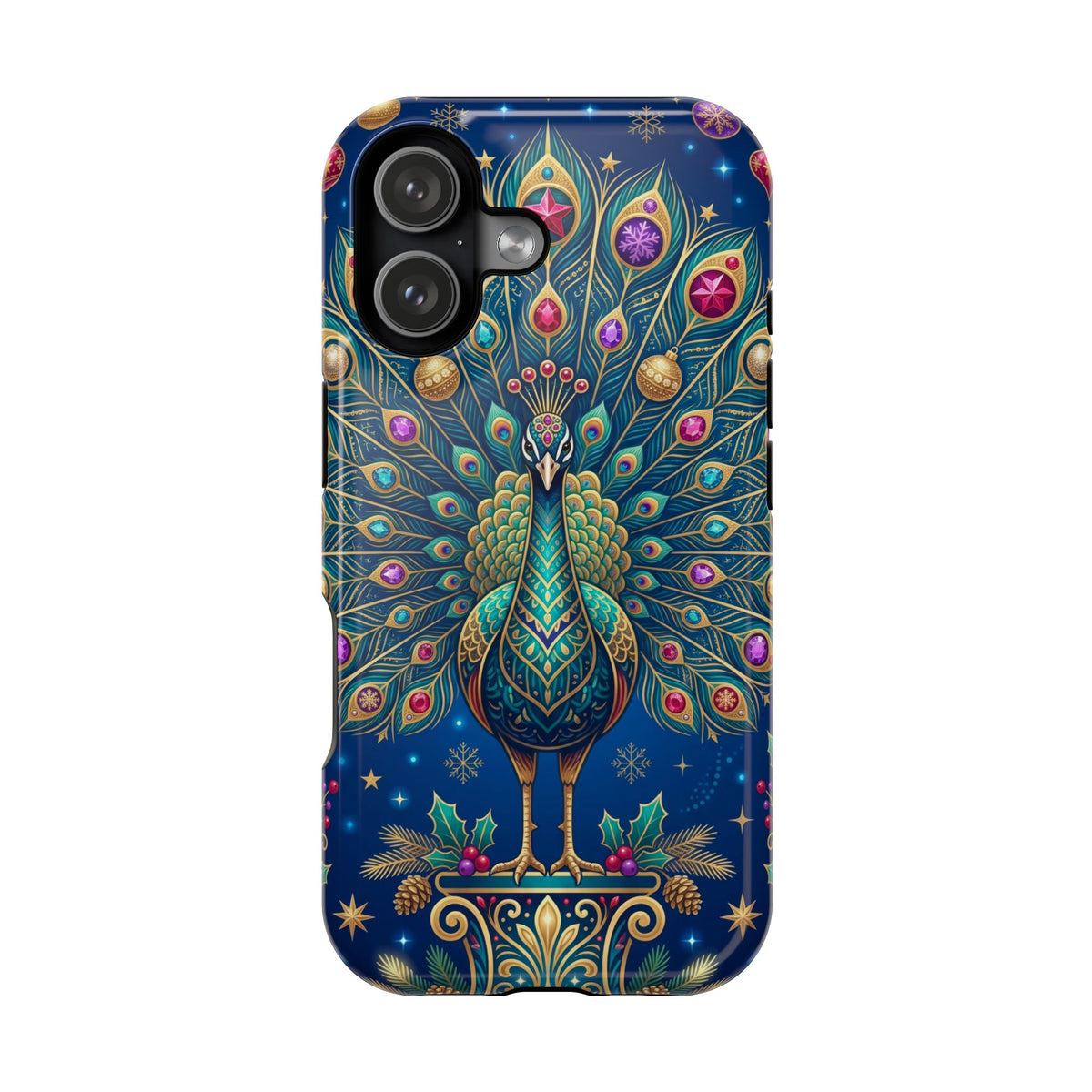 Christmas Peacock - Magnetic iPhone Case