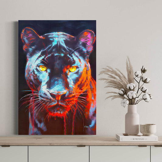 Stealthy Panther - Canvas Wall Art