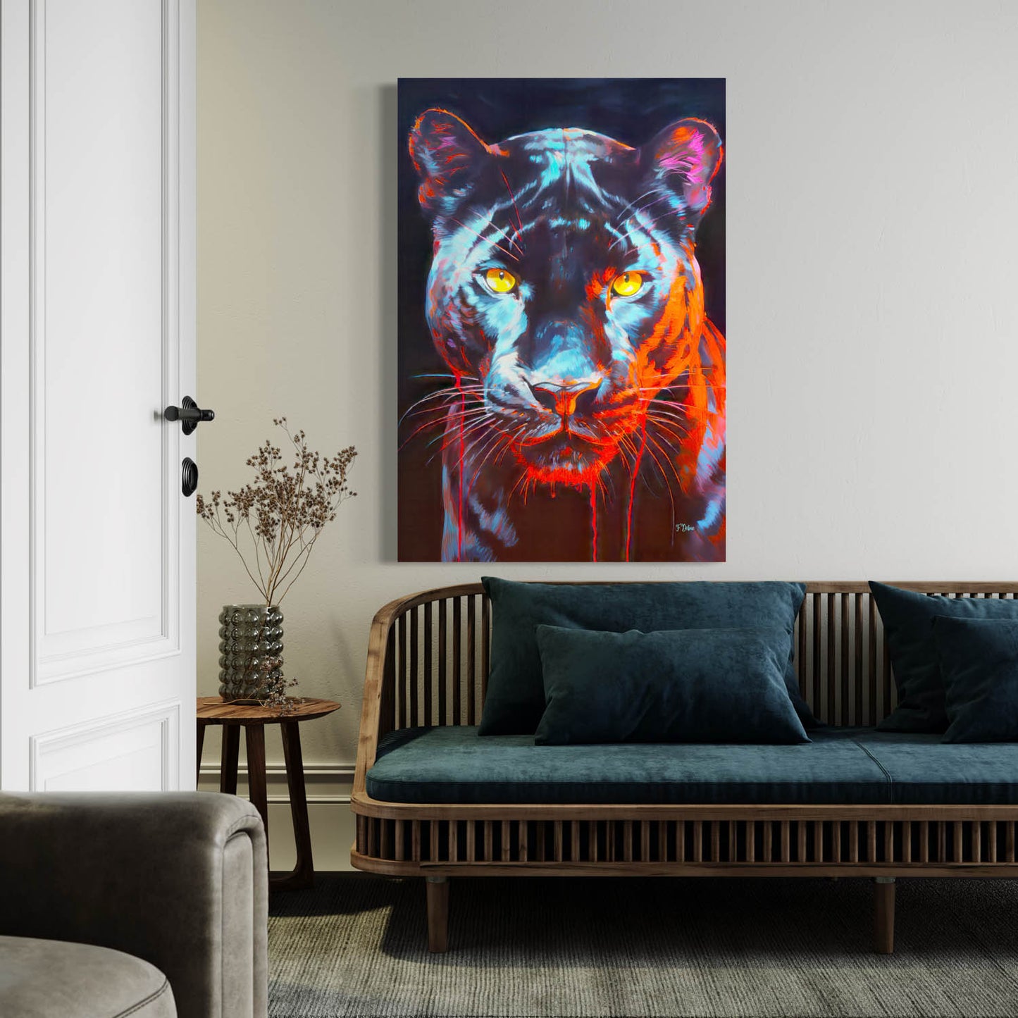 Stealthy Panther - Canvas Wall Art