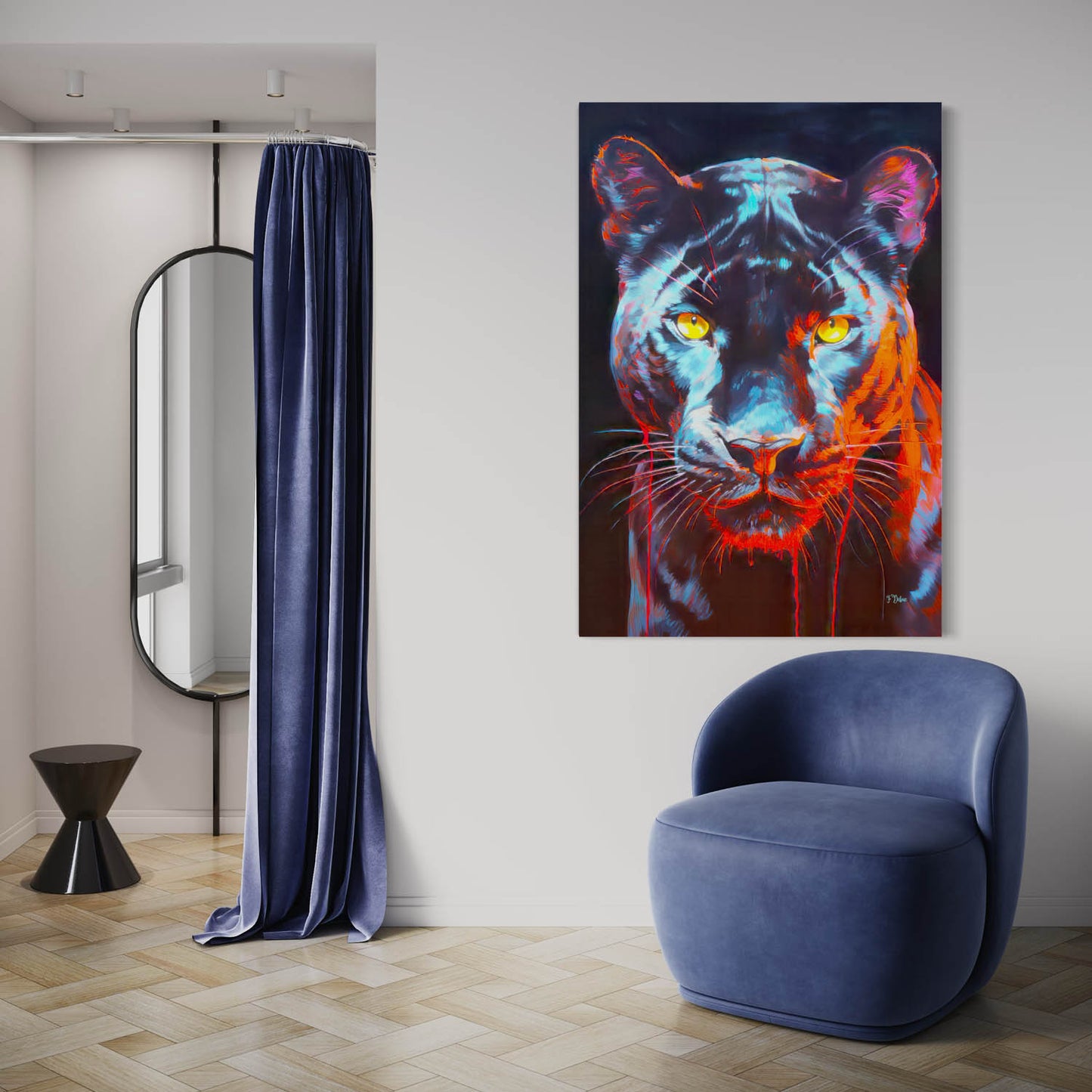 Stealthy Panther - Canvas Wall Art