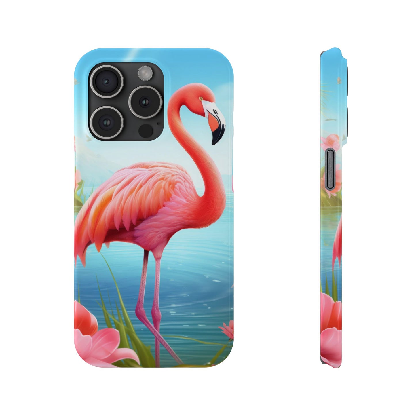 Tropical Flamingo - iPhone Case