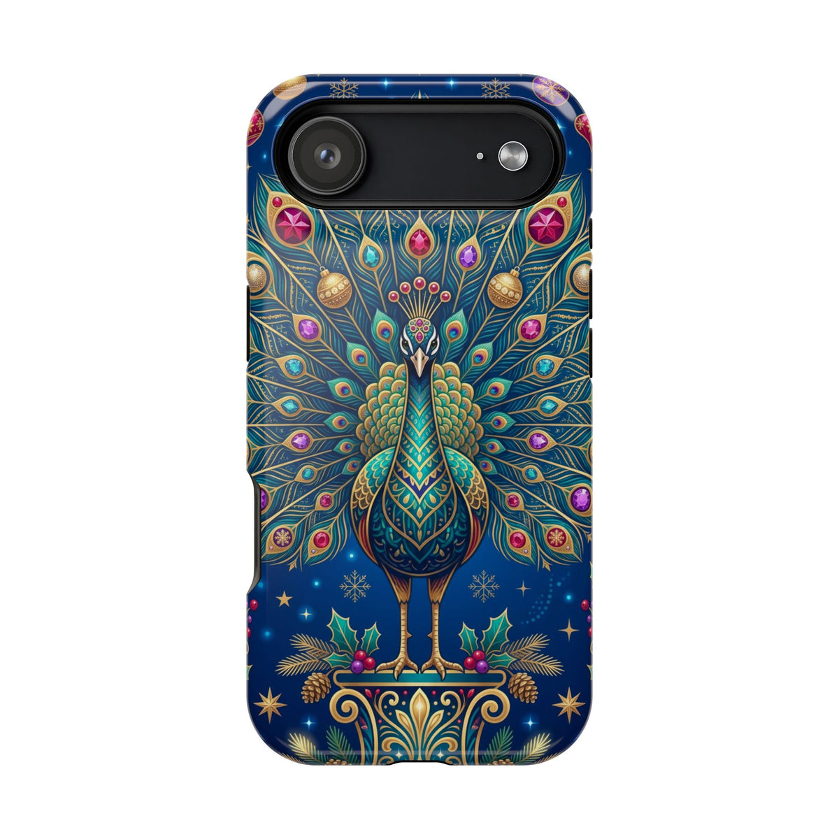 Christmas Peacock - Magnetic iPhone Case