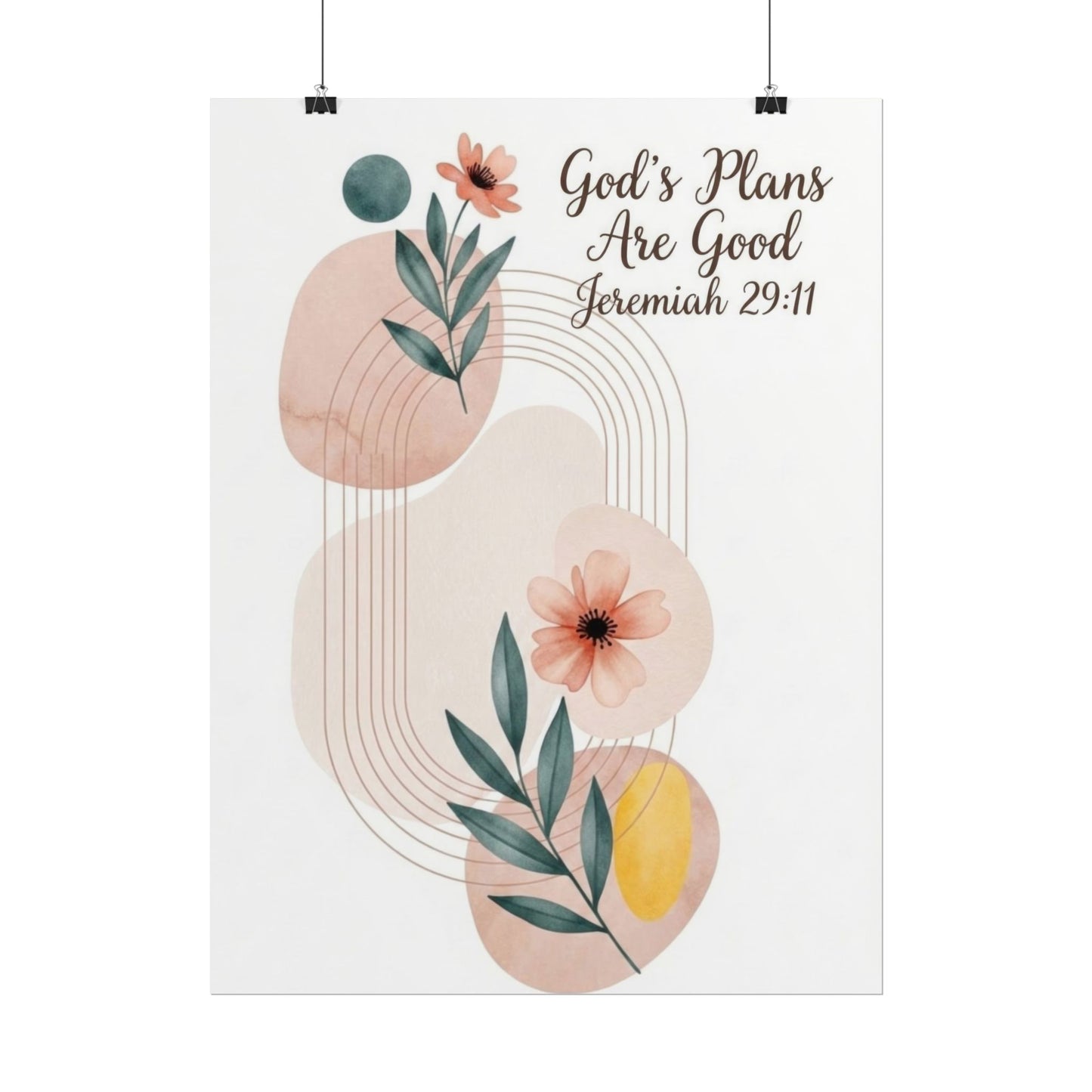 God's Plans Are Good - Art Print