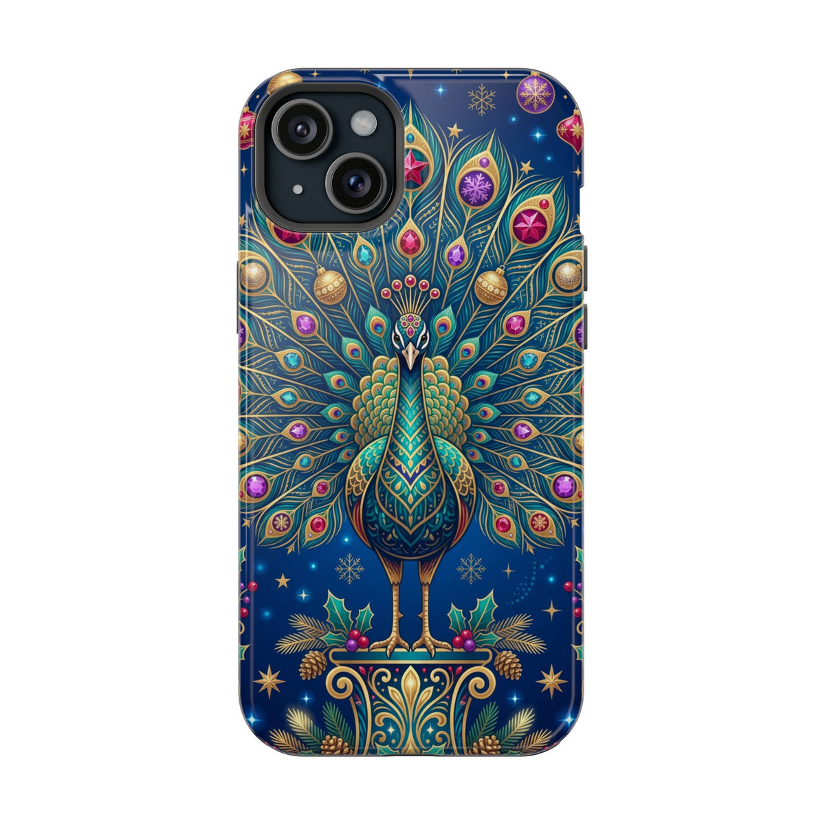 Christmas Peacock - Magnetic iPhone Case