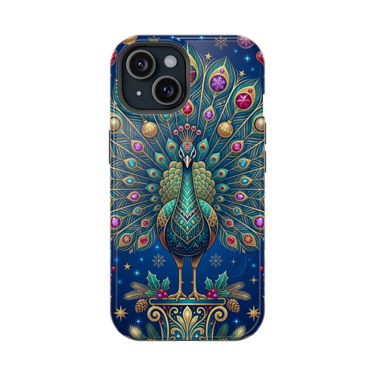 Christmas Peacock - Magnetic iPhone Case
