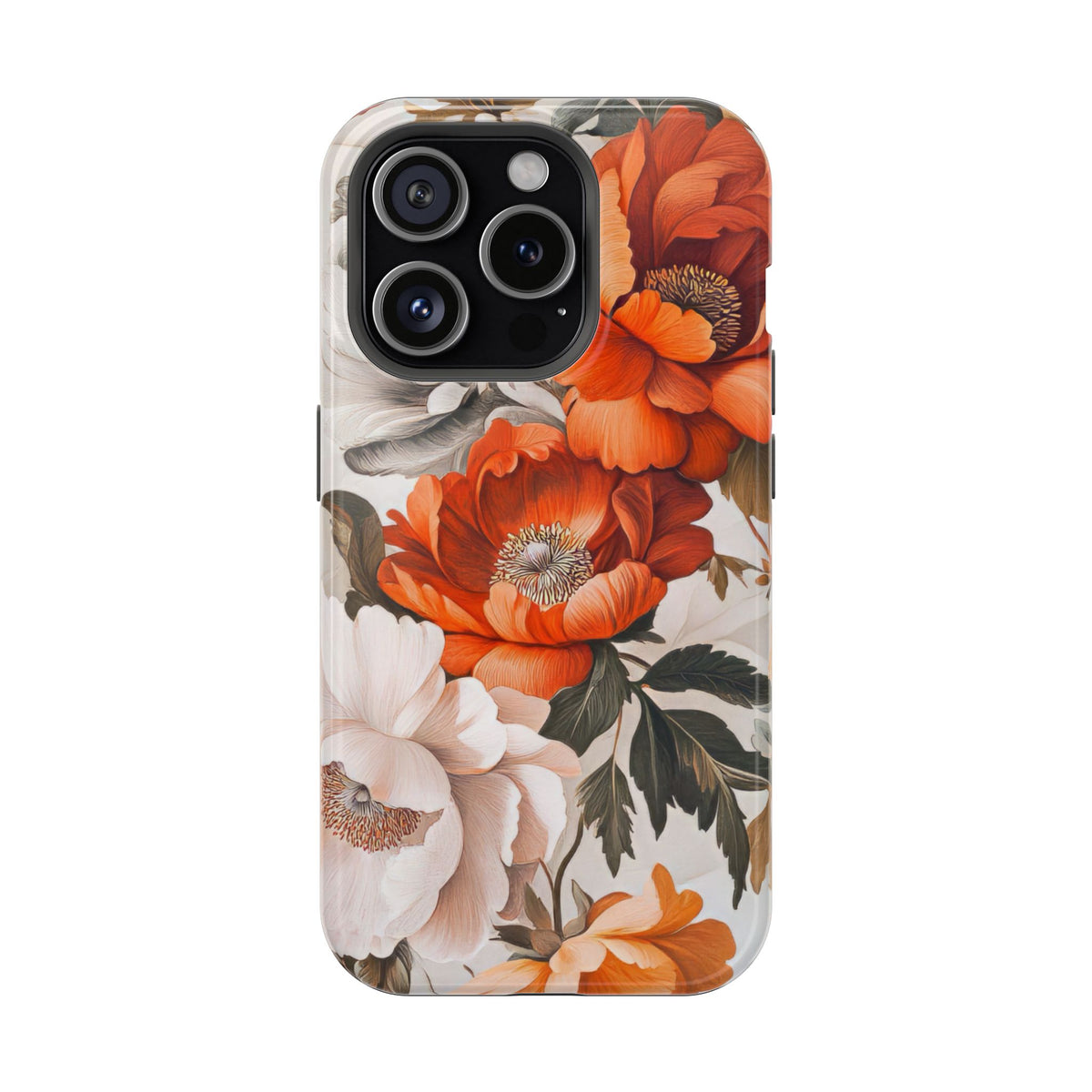 Vintage Peony Bloom - Magnetic iPhone Case