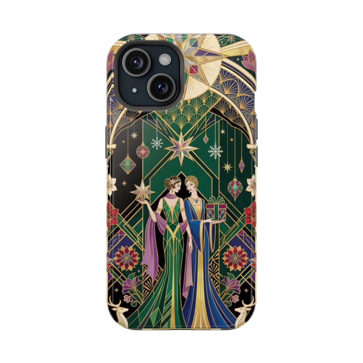 Art Deco Festive Figures - Magnetic iPhone Case