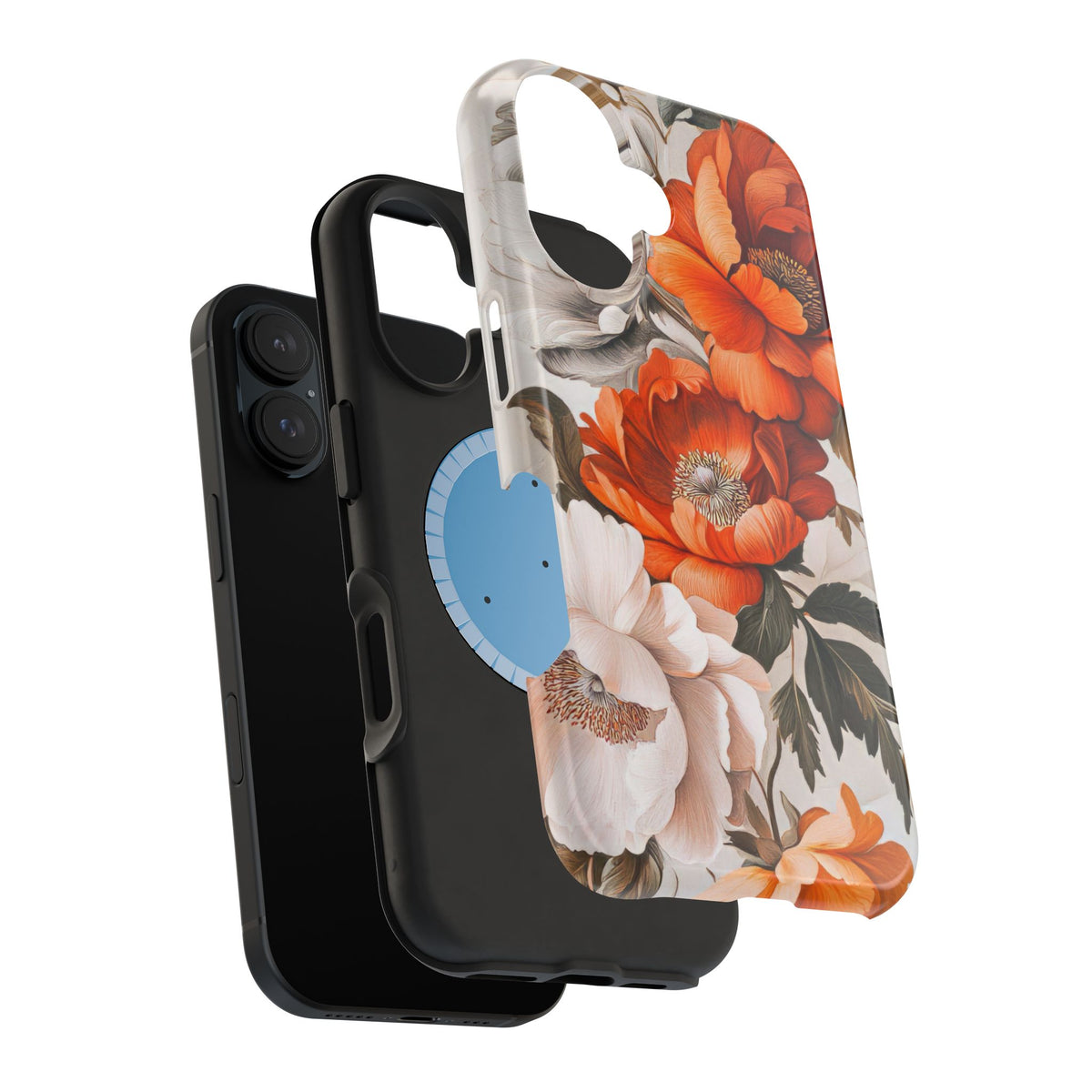 Vintage Peony Bloom - Magnetic iPhone Case