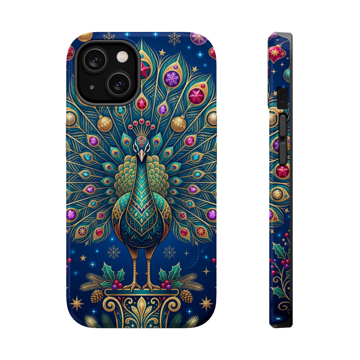 Christmas Peacock - Magnetic iPhone Case