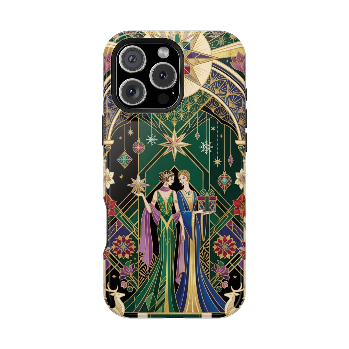 Art Deco Festive Figures - Magnetic iPhone Case
