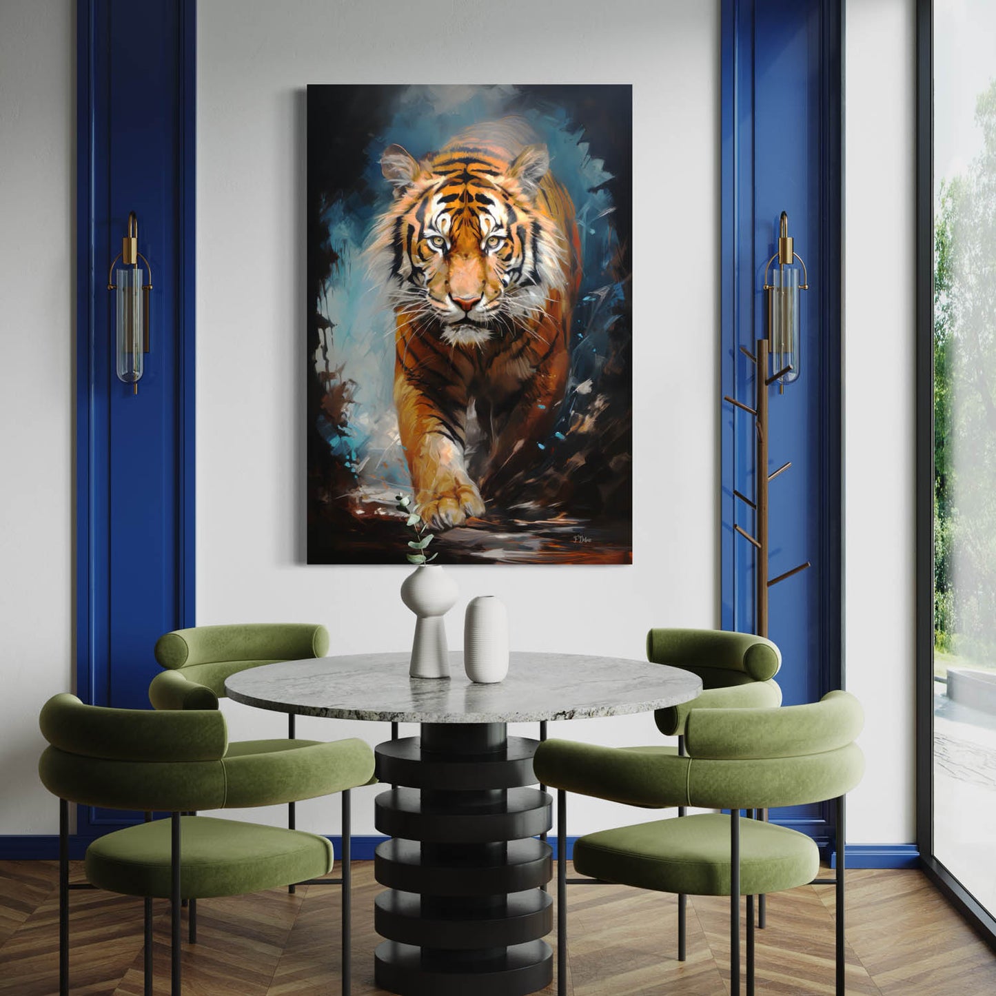 Fierce Tiger - Canvas Wall Art