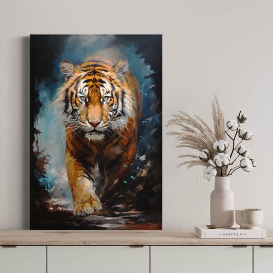 Fierce Tiger - Canvas Wall Art