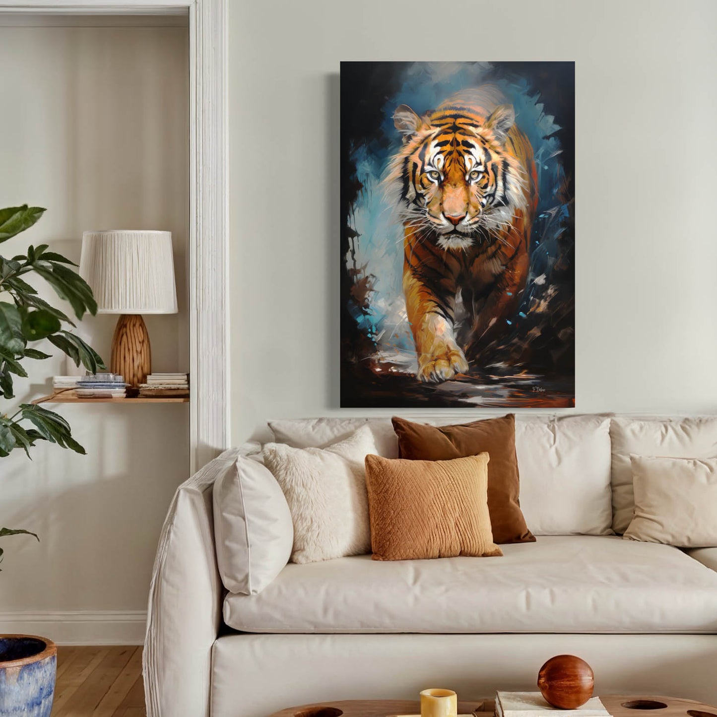 Fierce Tiger - Canvas Wall Art