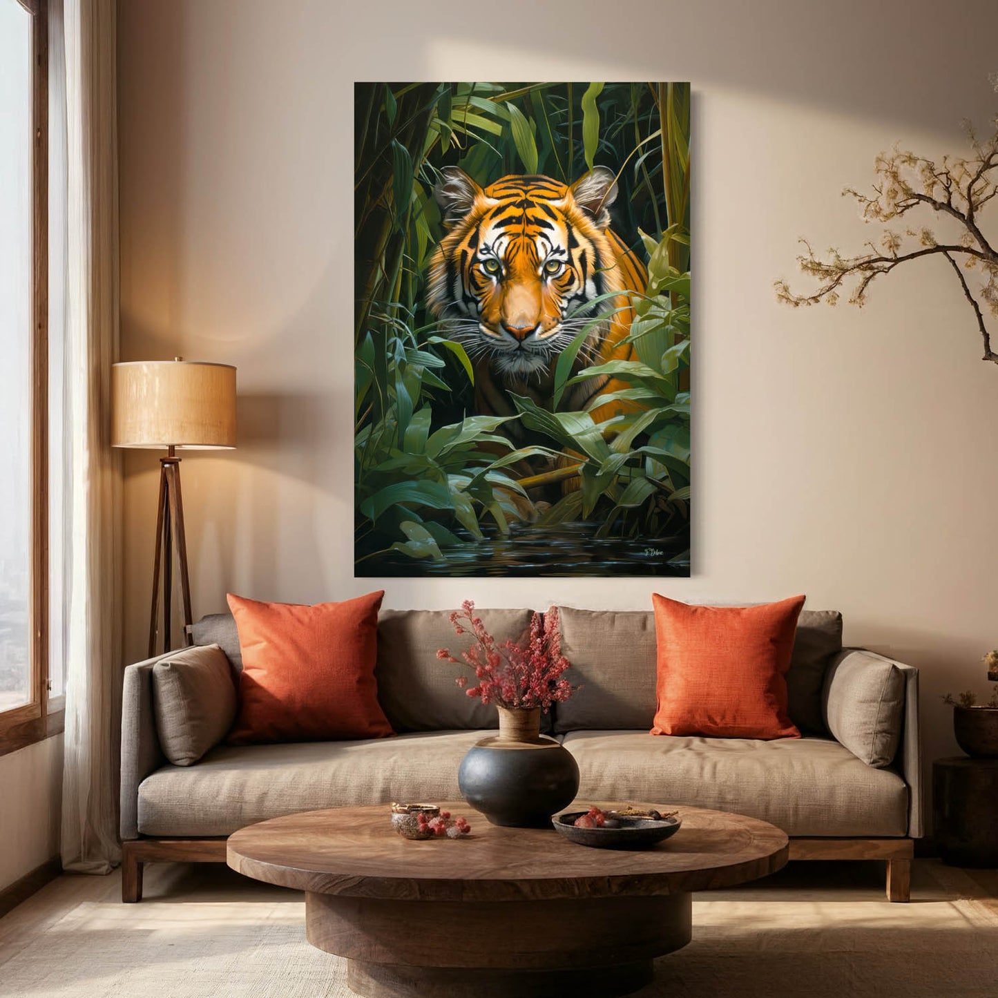 Ferocious Tiger - Canvas Wall Art