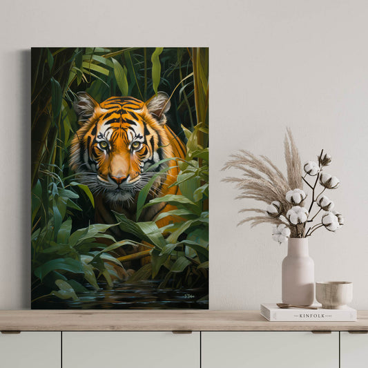 Ferocious Tiger - Canvas Wall Art