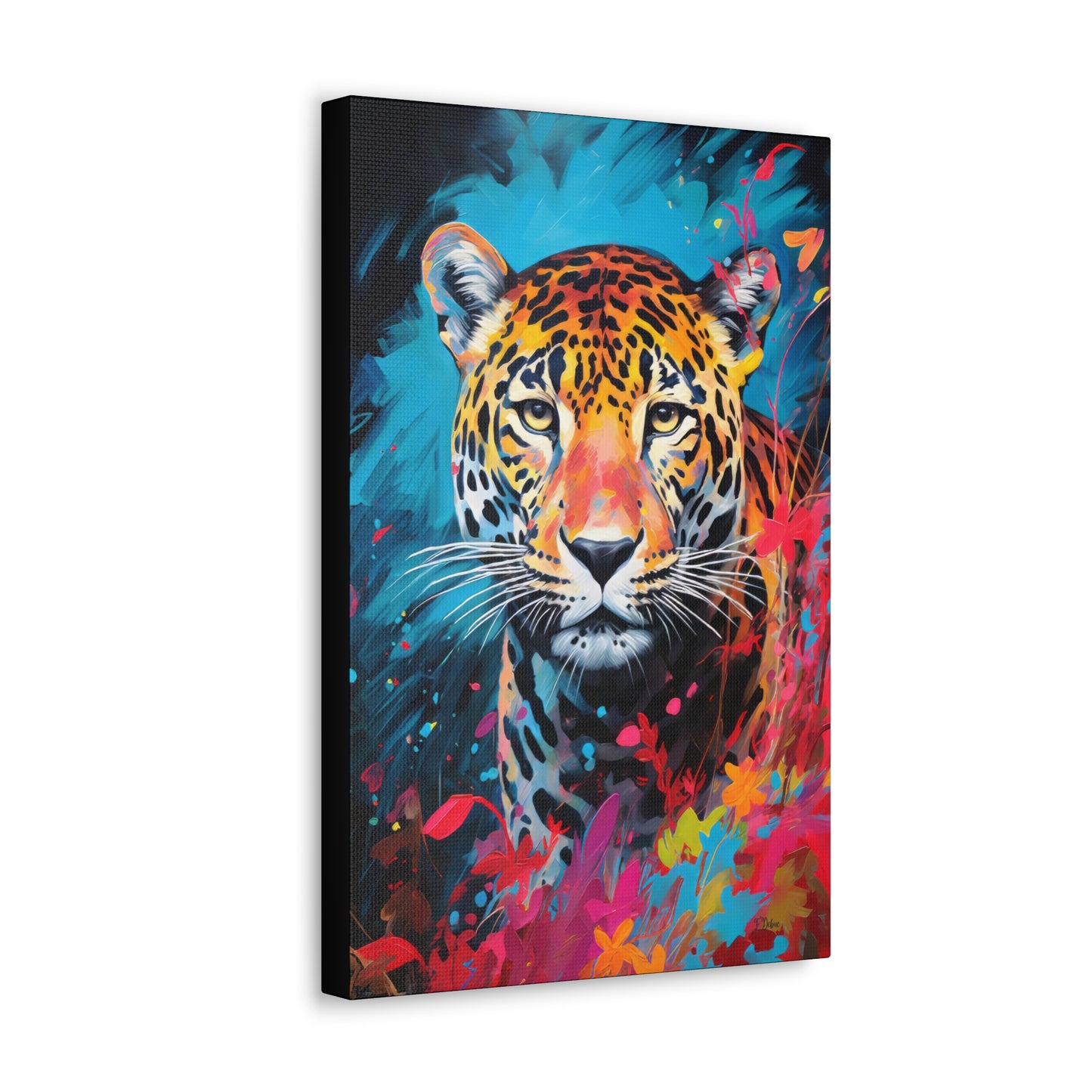 Fierce Leopard - Canvas Wall Art